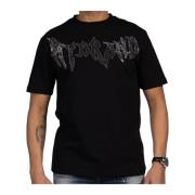 Katoenen T-shirt Zwart My Brand , Black , Heren