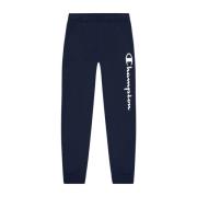 Logo Lounge Joggers met Ribbed Cuffs Champion , Blue , Heren