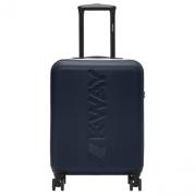 Blauwe Cabine Trolley Koffer K-Way , Blue , Unisex