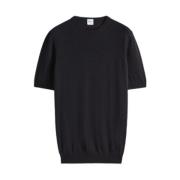 Katoenen T-shirt in zwart Aspesi , Black , Heren