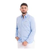 Heren Lange Mouw Shirt Lacoste , Blue , Heren