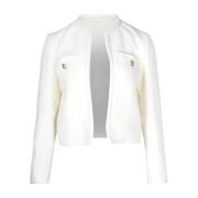 Pre-owned Wool outerwear Celine Vintage , White , Dames