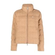 Gewatteerde Kameel Logo Parka Ralph Lauren , Brown , Dames