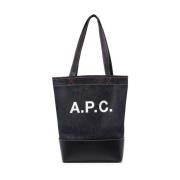 Blauwe Tassen met Leren Bodem A.p.c. , Blue , Heren