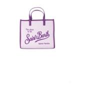 Lila Schoudertas met Logo Saint Barth , Purple , Dames