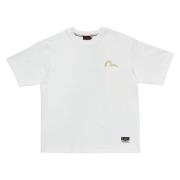 Meeuw & Golf Print T-Shirt Evisu , White , Heren