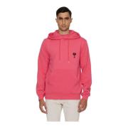 Contrast Logo Hoodie Lange Mouw John Richmond , Red , Heren