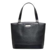 Pre-owned Leather totes Burberry Vintage , Black , Dames