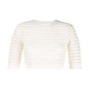 Witte Casual Pullover Sweatshirt See by Chloé , White , Dames