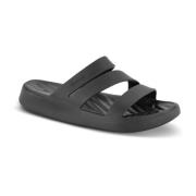 Strappy Slip-in Sandaal Crocs , Black , Dames