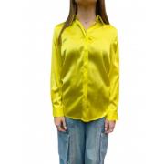 Gele Zijden Blouse Cedro Model Elisabetta Franchi , Yellow , Dames