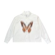 Witte Butterfly Shirt Bonsai , White , Heren