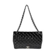 Pre-owned Leather chanel-bags Chanel Vintage , Black , Dames