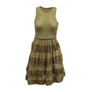 Pre-owned Polyester dresses Alaïa Pre-owned , Green , Dames