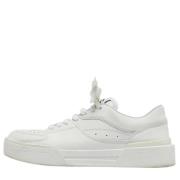 Pre-owned Leather sneakers Dolce & Gabbana Pre-owned , White , Heren