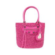 Le Cagole Medium Panier Tas Balenciaga , Pink , Dames