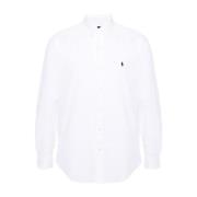 Witte Seersucker Overhemd Klassieke Stijl Polo Ralph Lauren , White , ...
