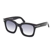 Zwarte vierkante zonnebril Tom Ford , Black , Unisex