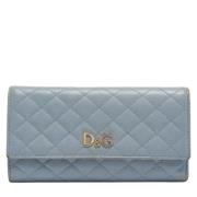 Pre-owned Leather wallets Dolce & Gabbana Pre-owned , Blue , Dames