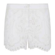 Witte Shorts Ss24 Damesmode Charo Ruiz Ibiza , White , Dames