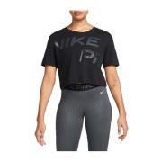 Korte Mouwen Dri-Fit T-shirt Vrouwen Nike , Black , Dames