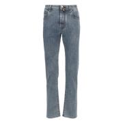 Slim-fit Blended Cotton Jeans Jacob Cohën , Blue , Heren