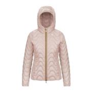 Eco Warm Rose Gewatteerde Jas K-Way , Pink , Dames