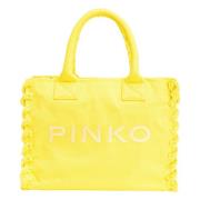 Strand Shopper Tas Pinko , Yellow , Dames