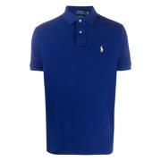 Slim Fit Katoenen Polo Shirt Ralph Lauren , Blue , Heren