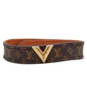Pre-owned Coated canvas bracelets Louis Vuitton Vintage , Brown , Dame...