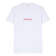 Katoenen T-shirt met Uniek Ontwerp Aspesi , White , Heren