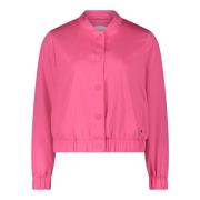 Casual Langarm Blouson Jas Betty & Co , Pink , Dames