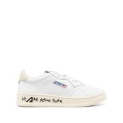 Witte Medalist Lage Sneakers Autry , White , Dames