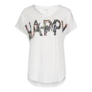 Oversized V-hals Shirt Betty Barclay , White , Dames