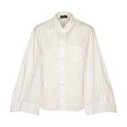 Witte Overhemd Met Wijde Mouwen Roberto Collina , White , Dames