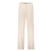 Wijde Casual Broek Betty & Co , Beige , Dames