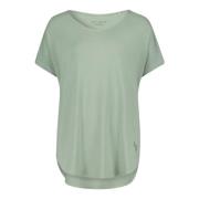 Bamboe Oversized V-hals Shirt Betty Barclay , Green , Dames