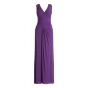 Elegant V-Neck Evening Dress vera mont , Purple , Dames