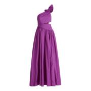 Elegant One-Shoulder Baljurk vera mont , Purple , Dames