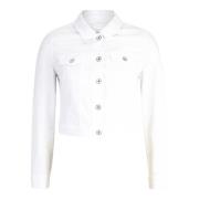 Klassieke Denim Jack vera mont , White , Dames