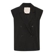 Klassieke Vest Jas Tap Shoe Lounge Nine , Black , Dames