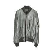 Pre-owned Leather outerwear Alexander McQueen Pre-owned , Gray , Heren