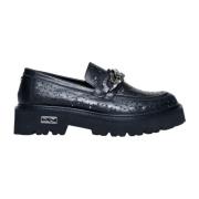 Bloemen Leren Lage Hak Schoenen Cult , Black , Dames