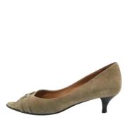 Pre-owned Suede heels Hermès Vintage , Gray , Dames