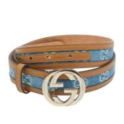 Pre-owned Leather belts Gucci Vintage , Multicolor , Dames