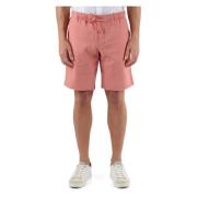 Relaxed Tapered Fit Linnen Broek Tommy Hilfiger , Pink , Heren