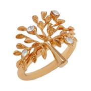 Kristal Metalen Ring Mulberry , Yellow , Dames