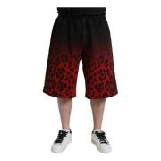 Leopard Print Bermuda Shorts Dolce & Gabbana , Multicolor , Heren