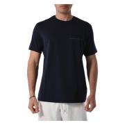 Katoenen T-shirt met borstlogo Armani Exchange , Blue , Heren