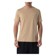 Katoenen T-shirt met borstlogo Armani Exchange , Beige , Heren